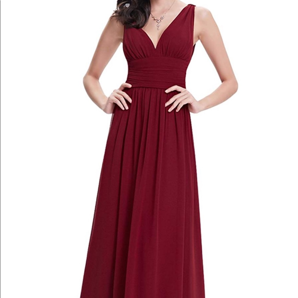 Burgundy Bridesmaid/Formal Dress